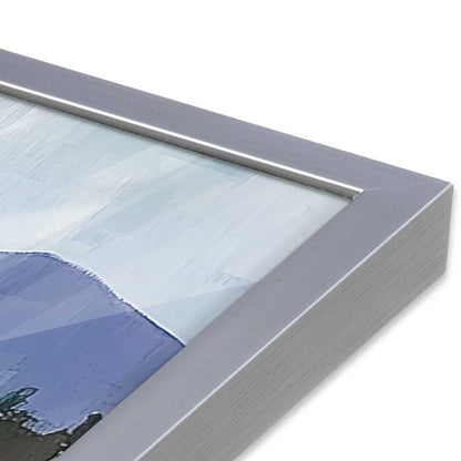 [Color:Polished Chrome], Picture of art in a Polished Chrome frame at an angle