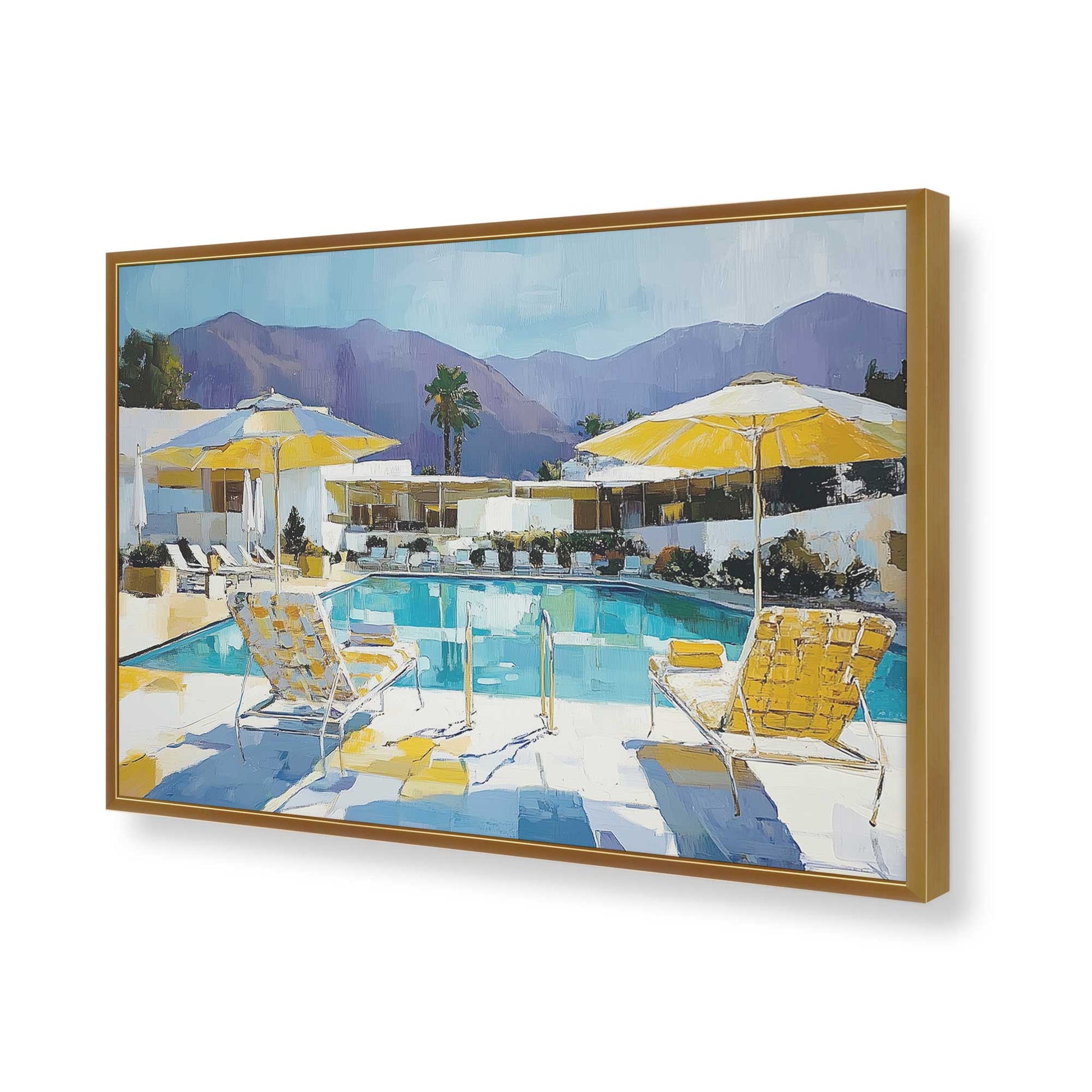 [Color:Polished Gold], Picture of art in a Polished Gold frame of the corner