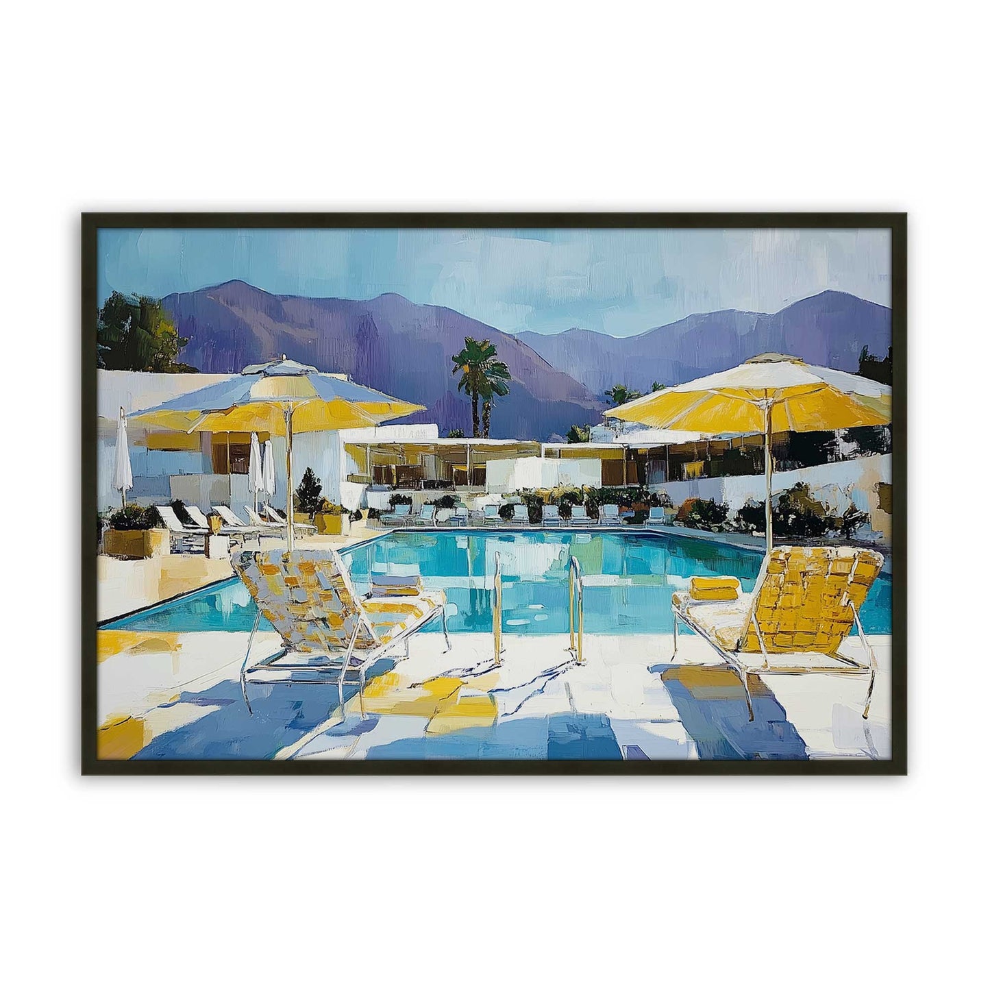 [Color:Satin Black], Picture of art in a Satin Black frame