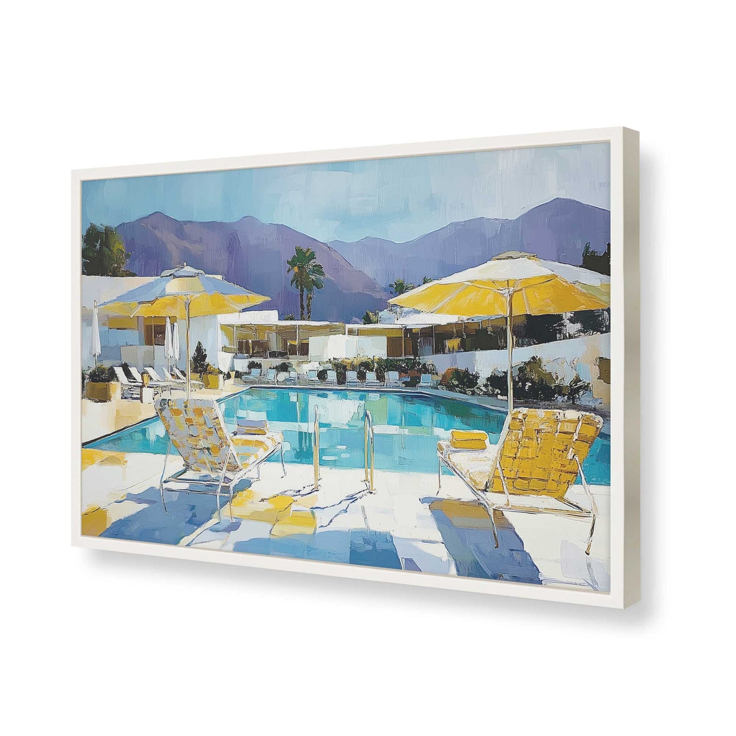 [Color:Opaque White], Picture of art in a Opaque White frame of the corner