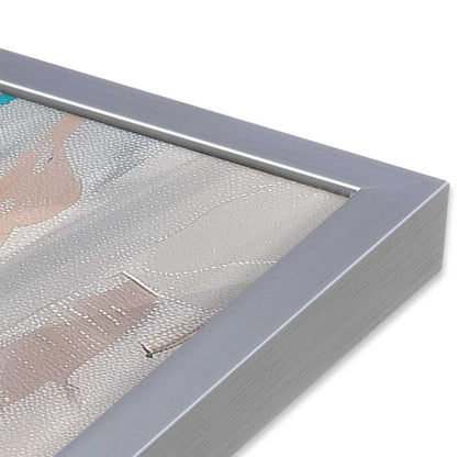 [Color:Polished Chrome], Picture of art in a Polished Chrome frame at an angle