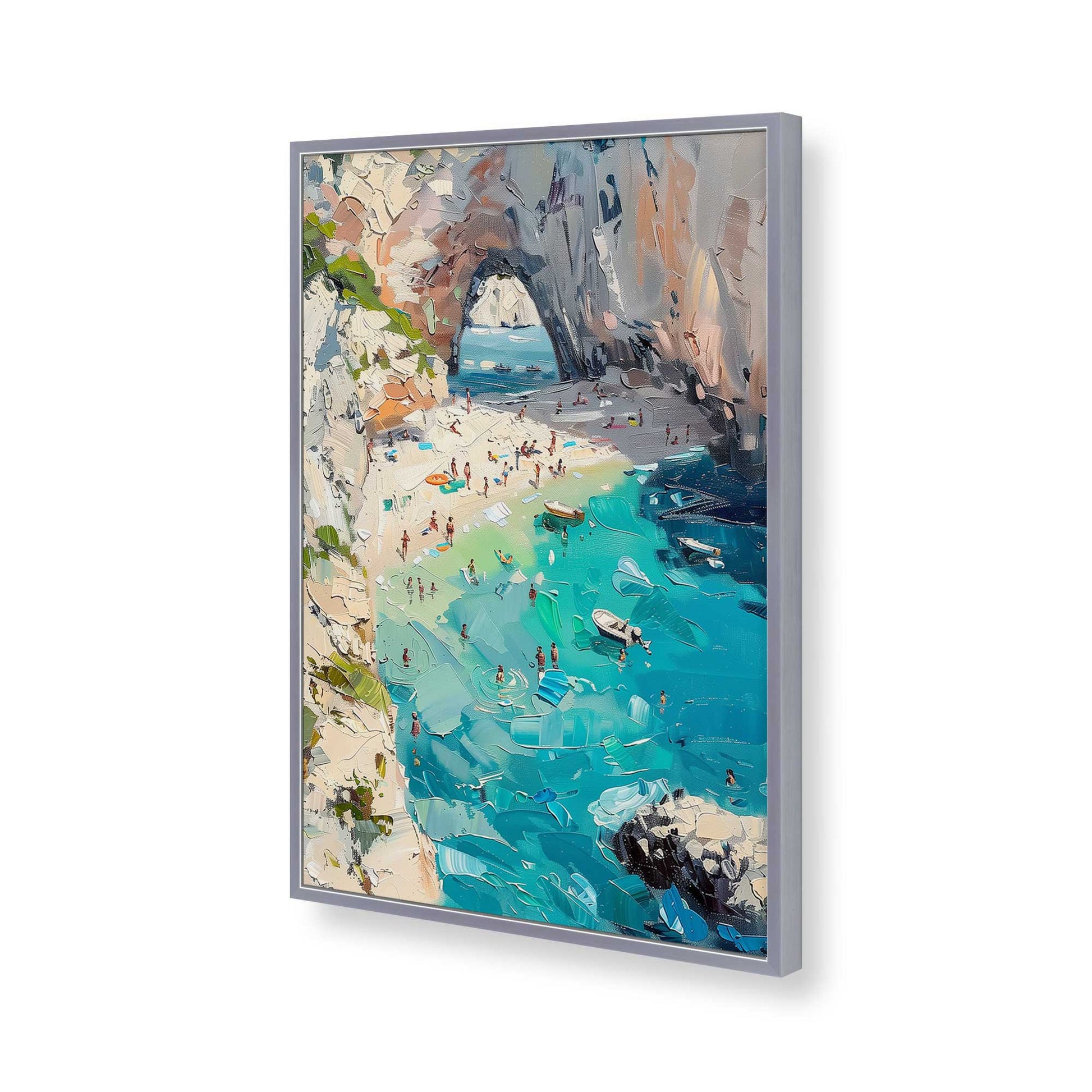 [Color:Polished Chrome], Picture of art in a Polished Chrome frame of the corner