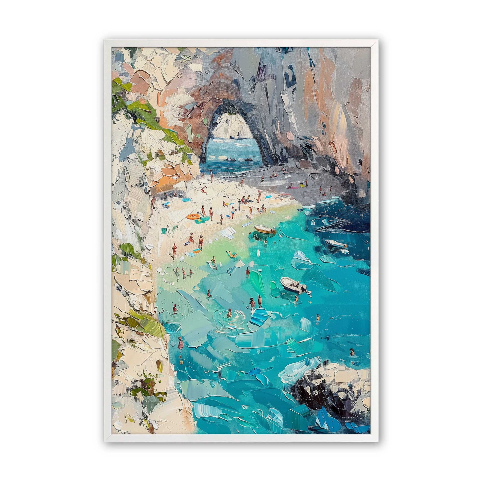 [Color:Opaque White], Picture of art in a Opaque White frame