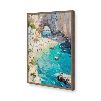 [Color:Walnut], Picture of art in a Walnut frame of the corner