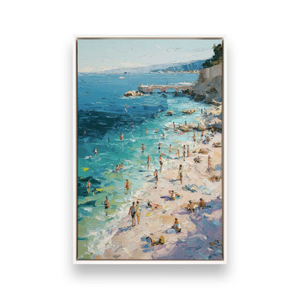 [Color:Opaque White], Picture of art in a White frame