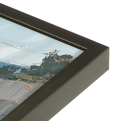 [Color:Satin Black], Picture of art in a Satin Black frame at an angle