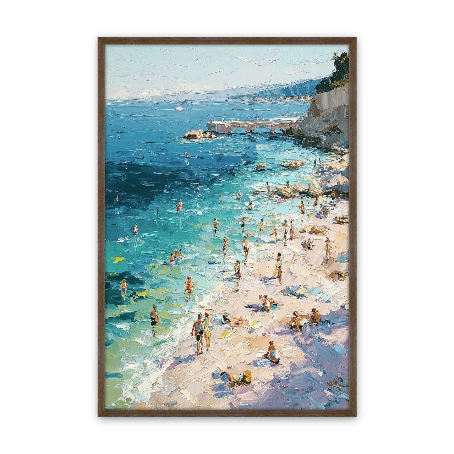 [Color:Walnut], Picture of art in a Walnut frame