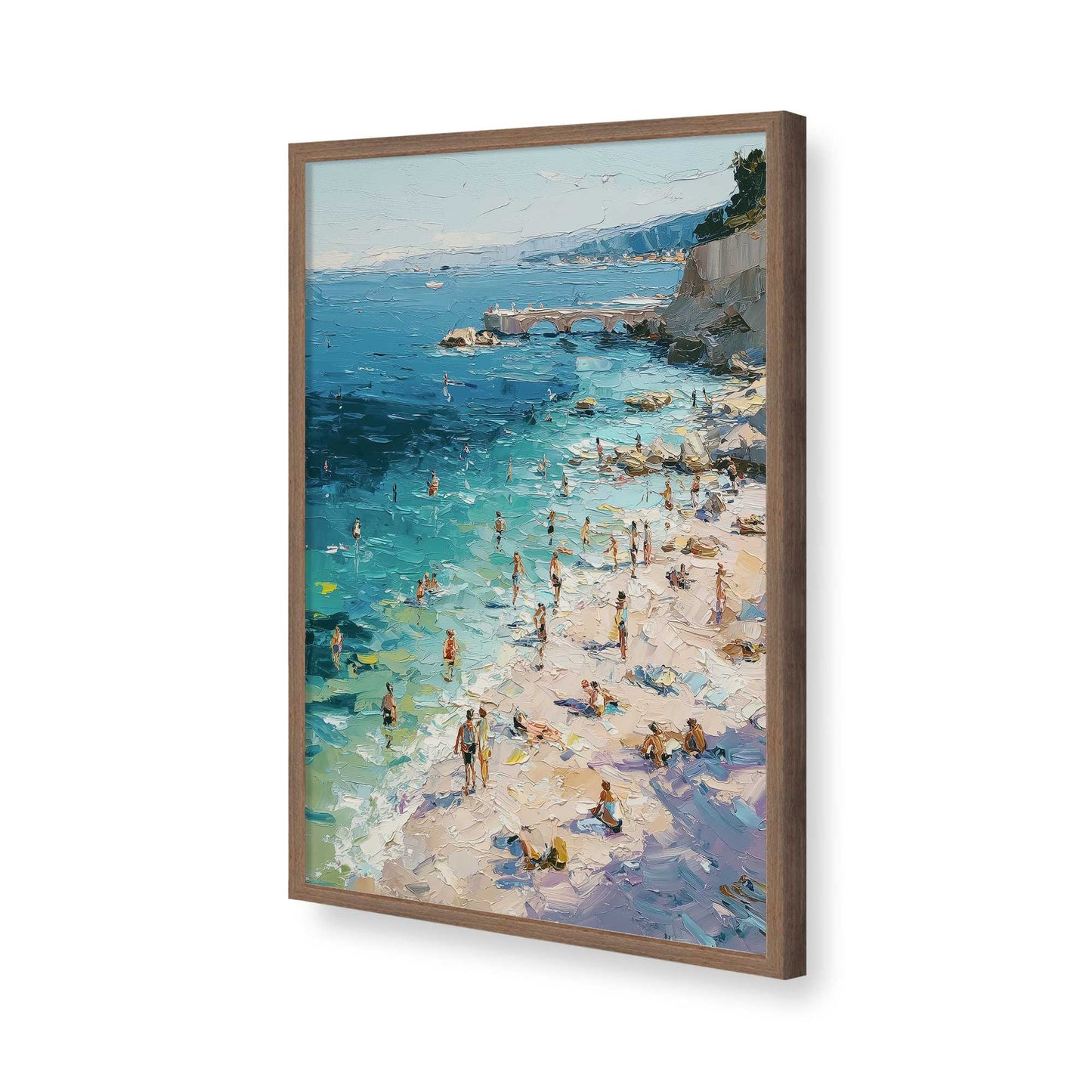 [Color:Walnut], Picture of art in a Walnut frame of the corner