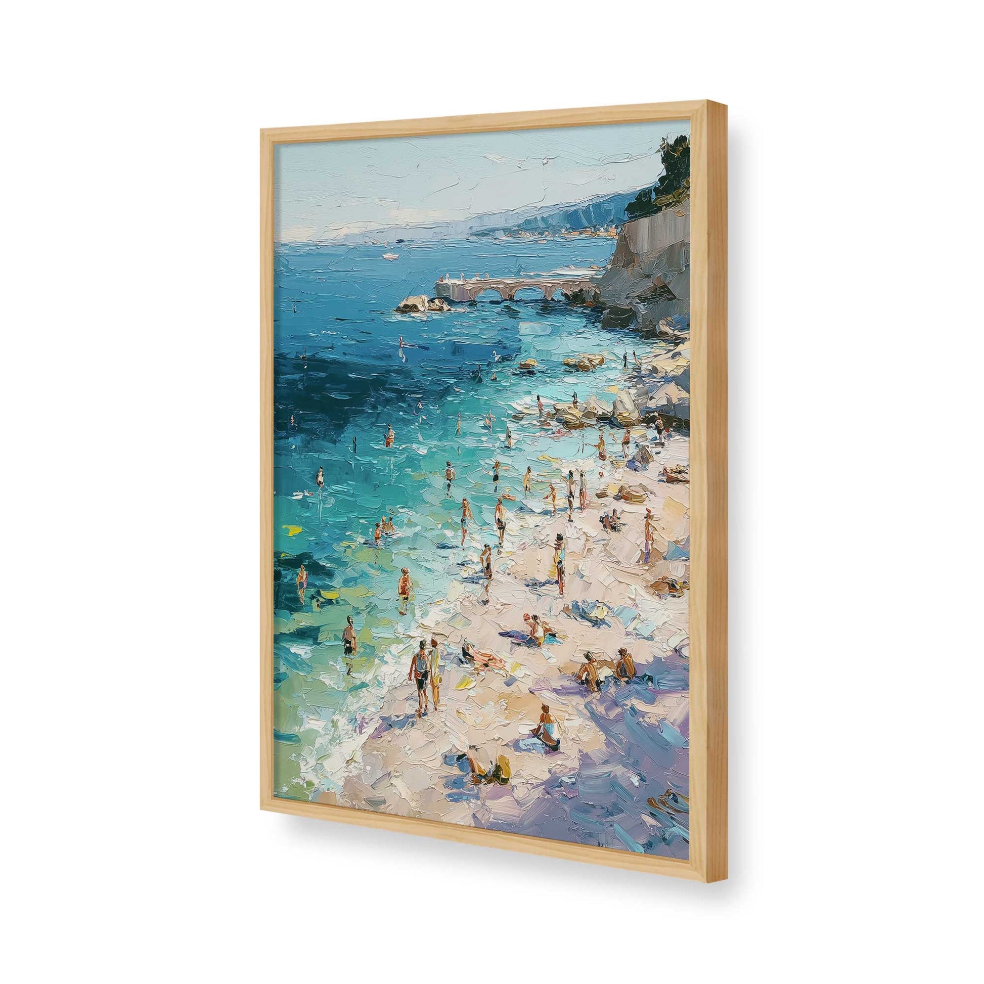[Color:American Maple], Picture of art in a American Maple frame of the corner
