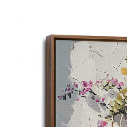 [Color:Walnut], Picture of art in a Walnut frame at an angle