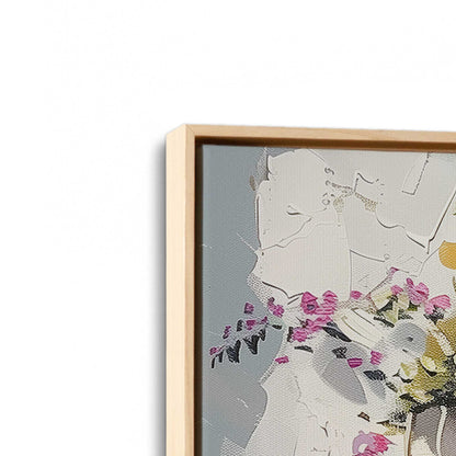 [Color:American Maple], Picture of art in a American Maple frame at an angle