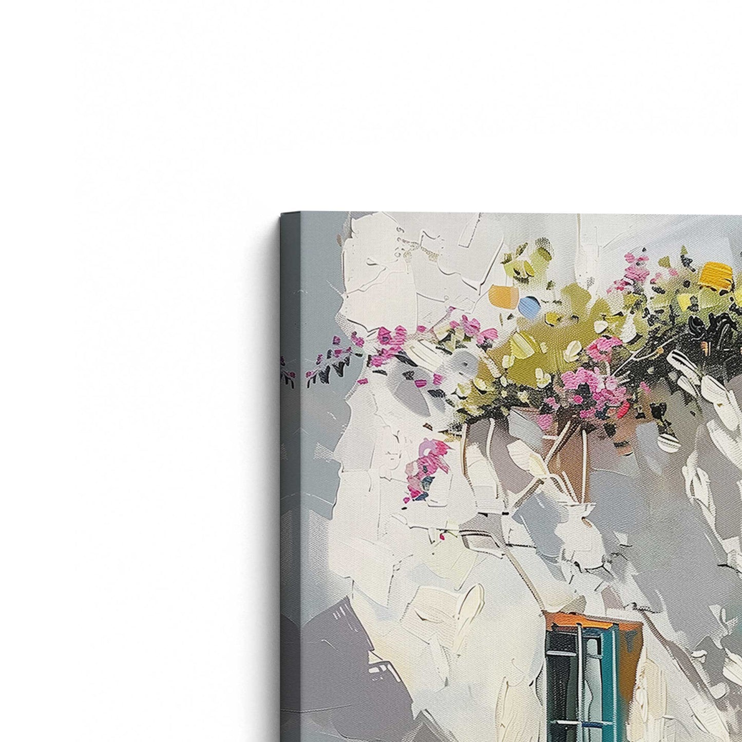 [Color:Stretched Canvas], Picture of the corner of the art