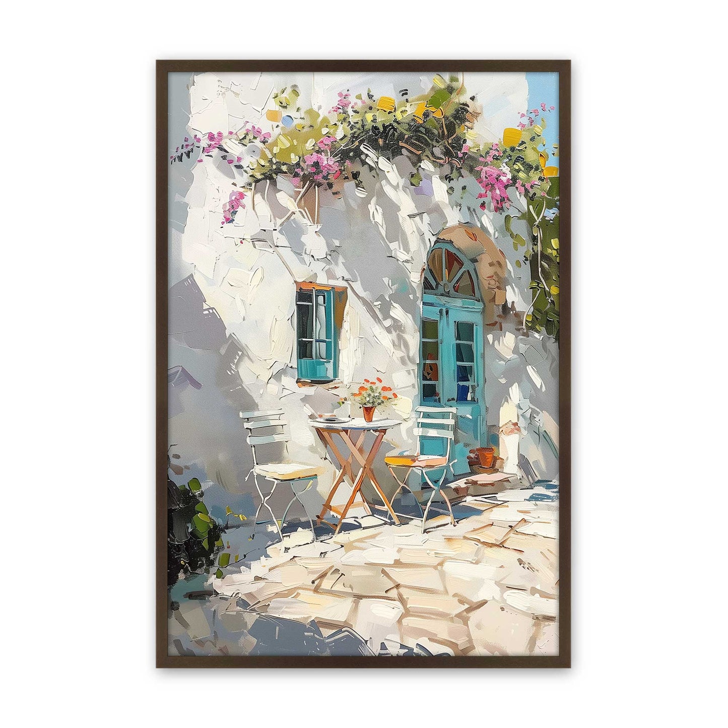 [Color:Brown], Picture of art in a Brown frame