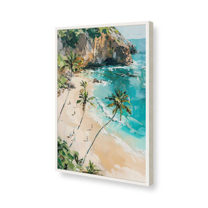 [Color:Opaque White], Picture of art in a Opaque White frame of the corner