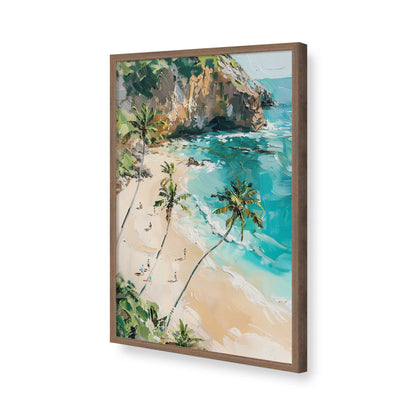 [Color:Walnut], Picture of art in a Walnut frame of the corner