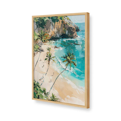 [Color:American Maple], Picture of art in a American Maple frame of the corner