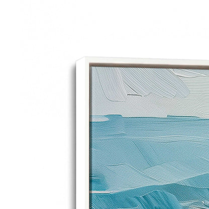 [Color:Opaque White], Picture of art in a White frame at an angle