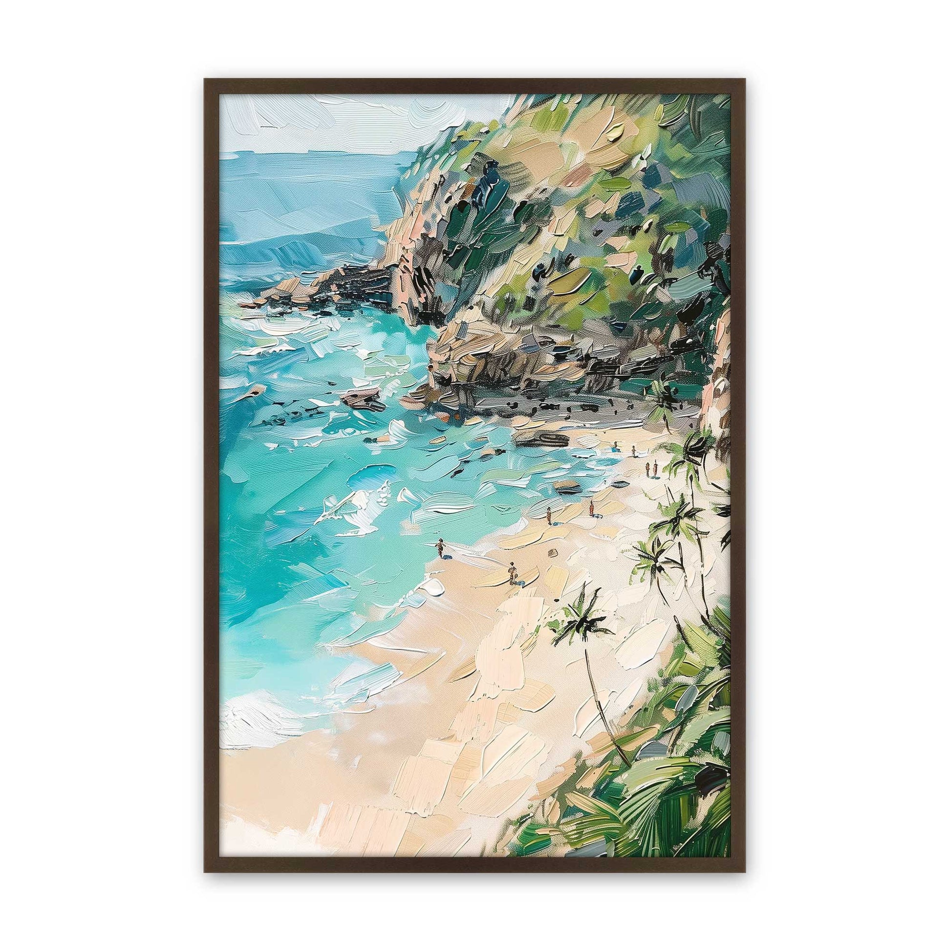 [Color:Brown], Picture of art in a Brown frame
