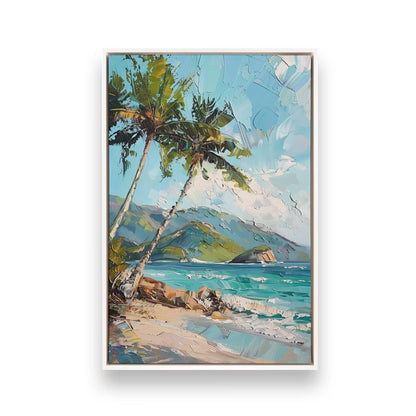 [Color:Opaque White], Picture of art in a White frame