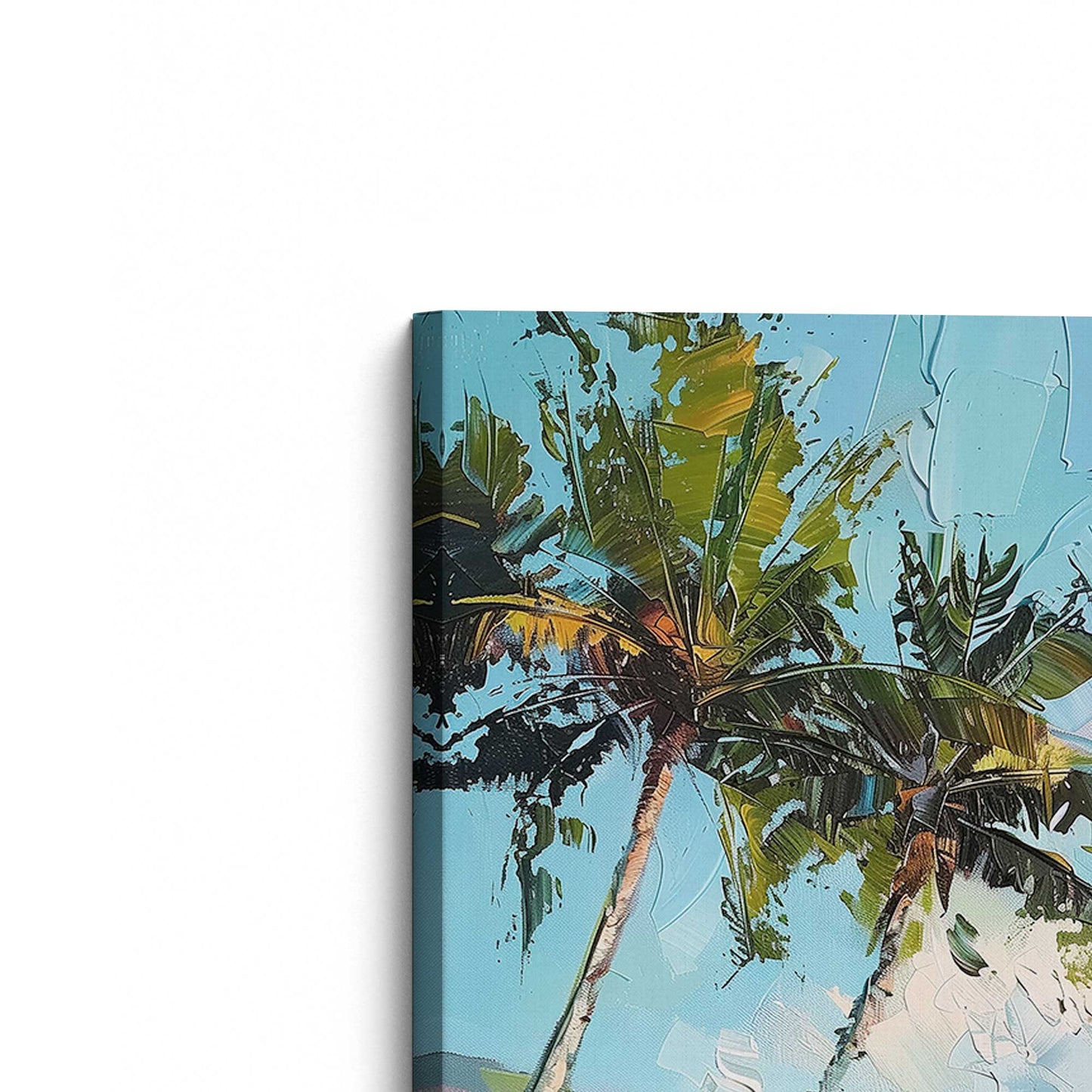[Color:Stretched Canvas], Picture of the corner of the art