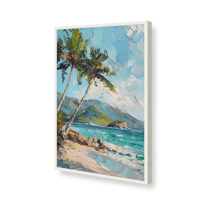 [Color:Opaque White], Picture of art in a Opaque White frame of the corner
