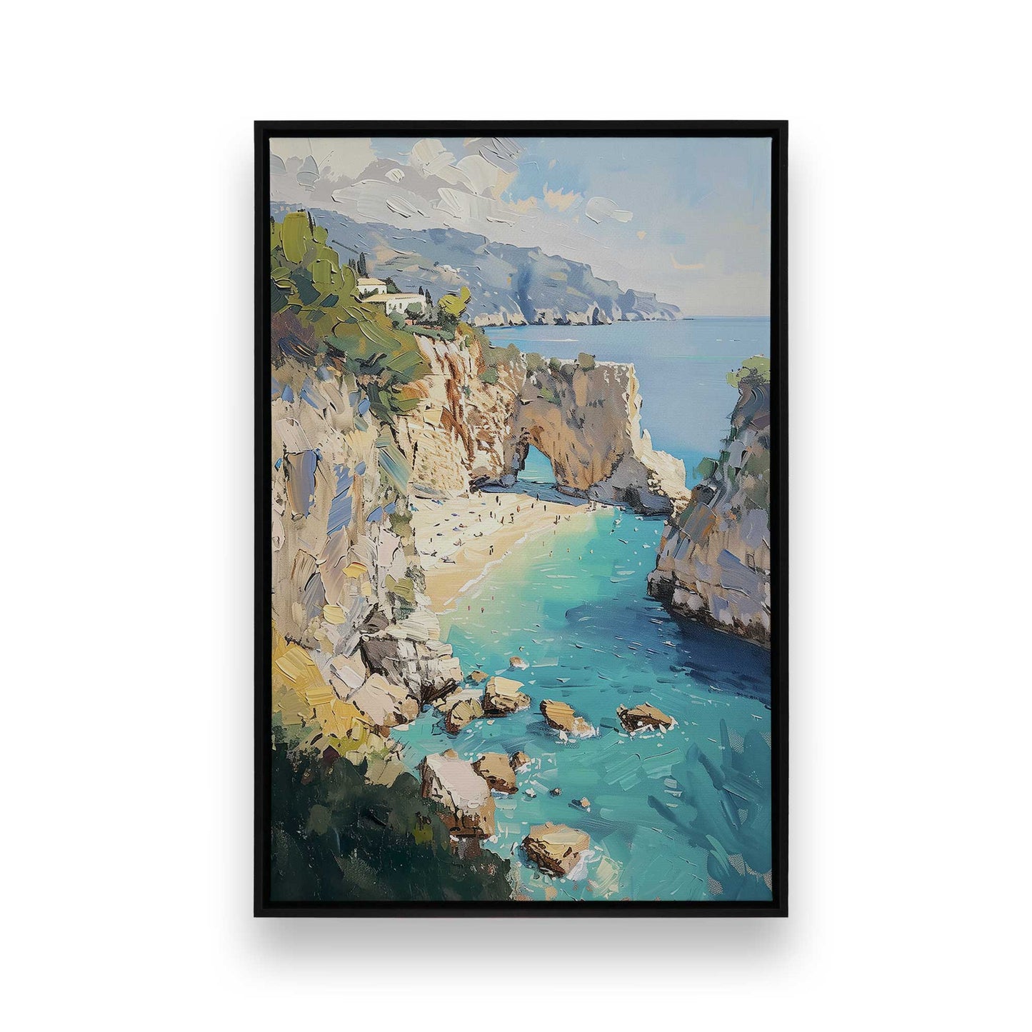 [Color:Satin Black], Picture of art in a Satin Black frame