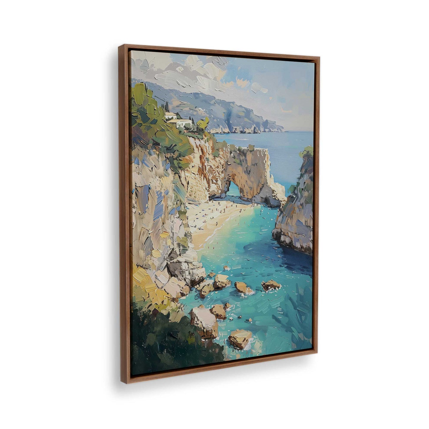 [Color:Walnut], Picture of the corner of the art