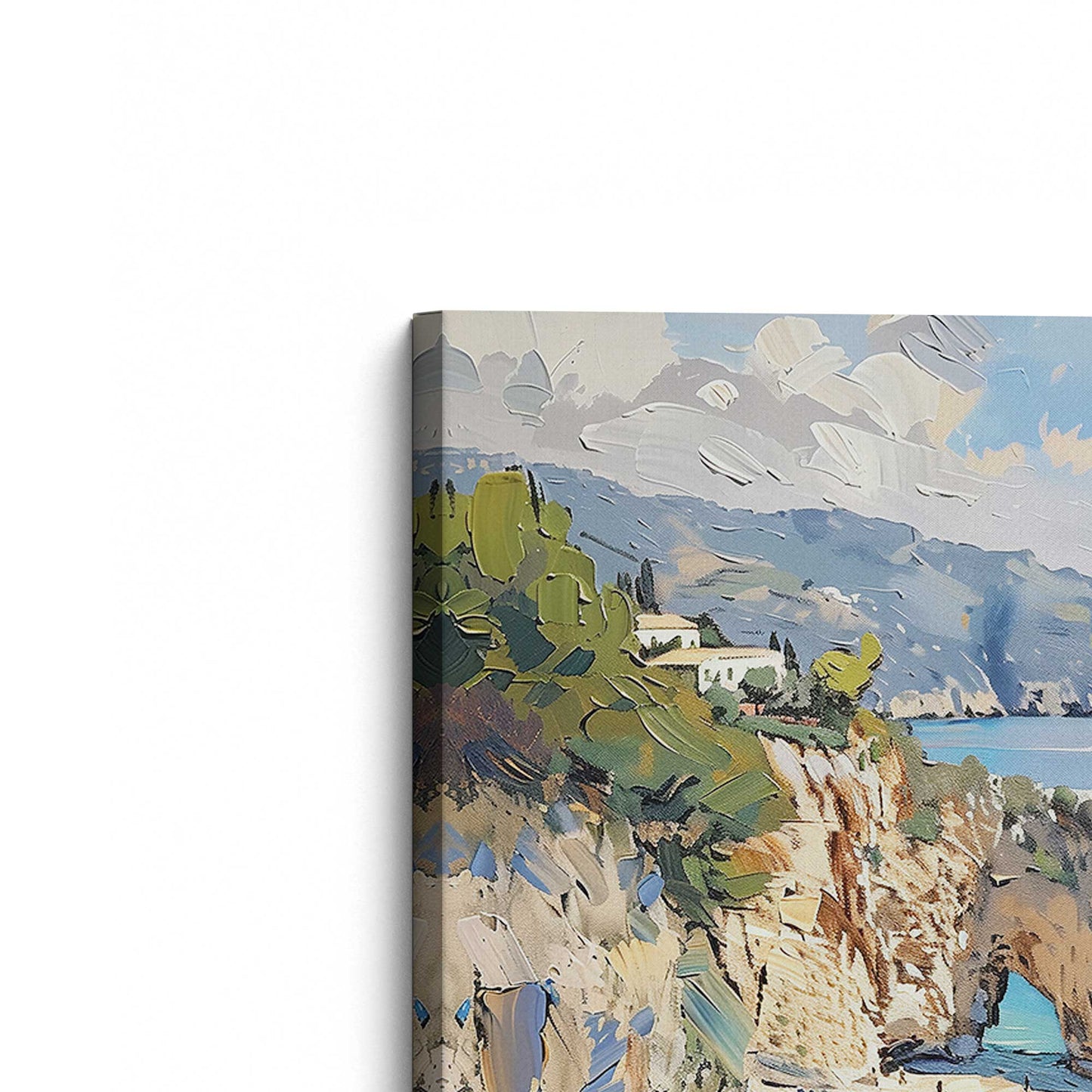 [Color:Stretched Canvas], Picture of the corner of the art