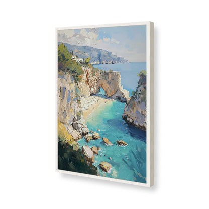 [Color:Opaque White], Picture of art in a Opaque White frame of the corner