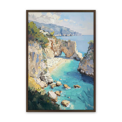 [Color:Brown], Picture of art in a Brown frame