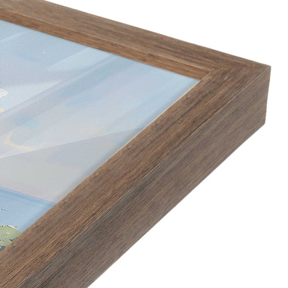 [Color:Walnut], Picture of art in a Walnut frame at an angle