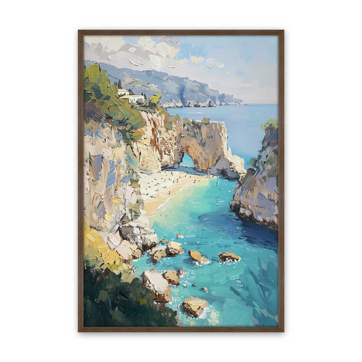 [Color:Walnut], Picture of art in a Walnut frame