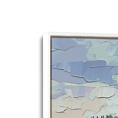 [Color:Opaque White], Picture of art in a White frame at an angle