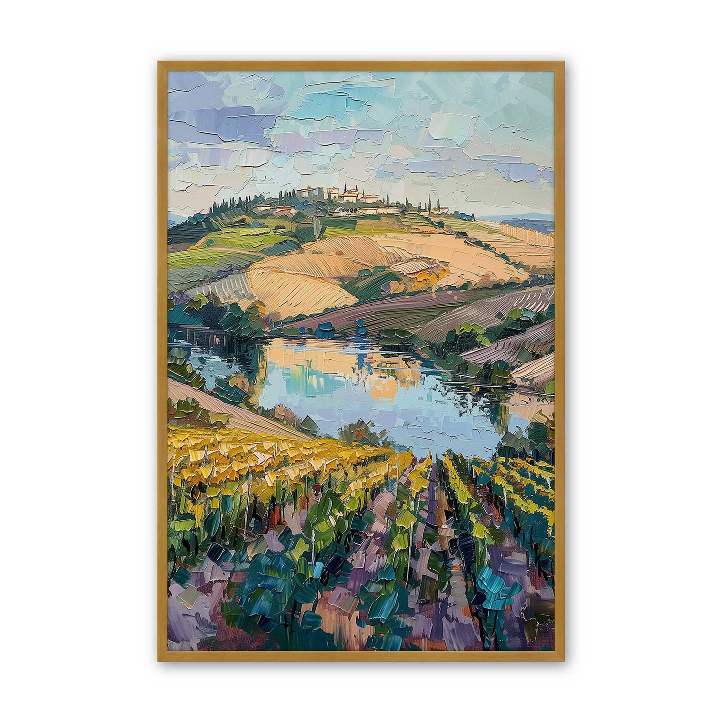 [Color:Polished Gold], Picture of art in a Polished Gold frame
