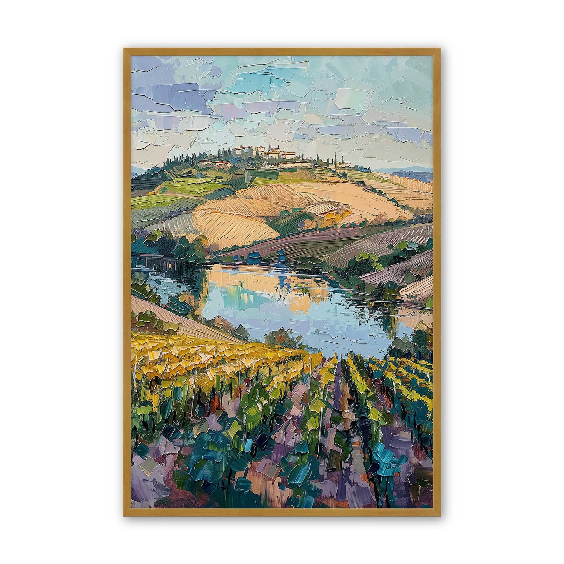 [Color:Polished Gold], Picture of art in a Polished Gold frame