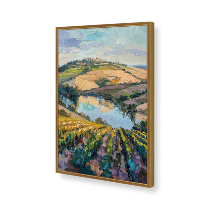 [Color:Polished Gold], Picture of art in a Polished Gold frame of the corner