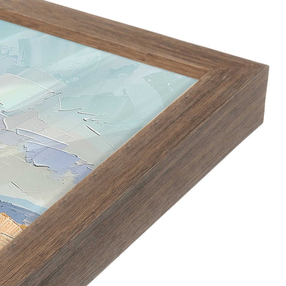 [Color:Walnut], Picture of art in a Walnut frame at an angle
