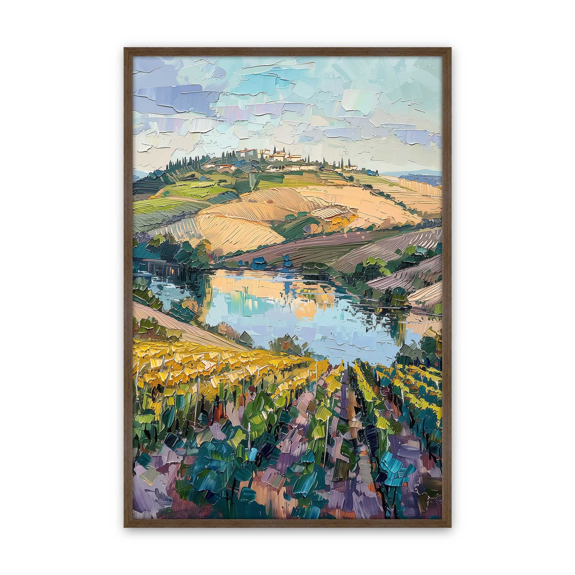 [Color:Walnut], Picture of art in a Walnut frame