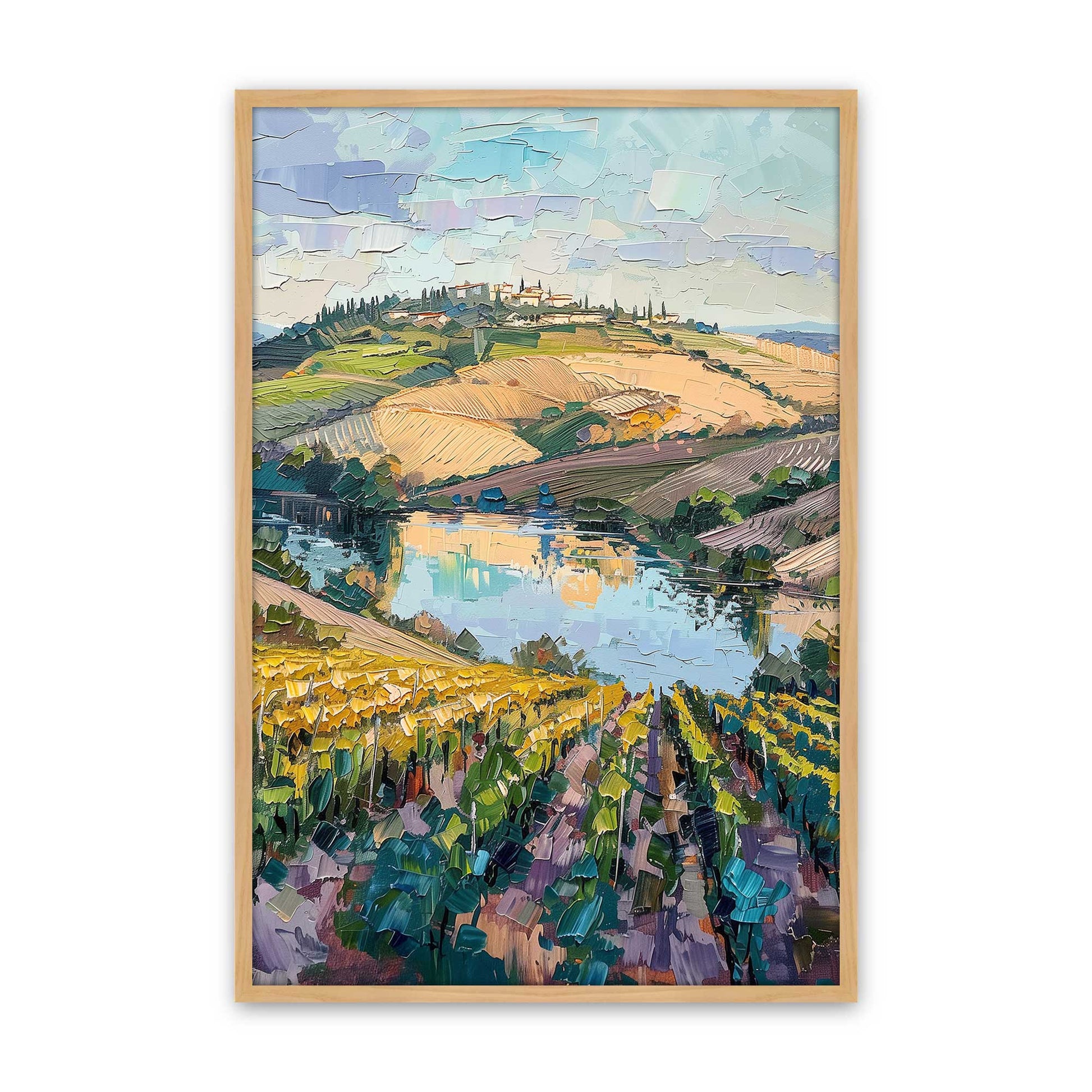 [Color:American Maple], Picture of art in a American Maple frame