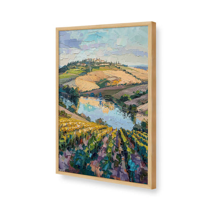 [Color:American Maple], Picture of art in a American Maple frame of the corner