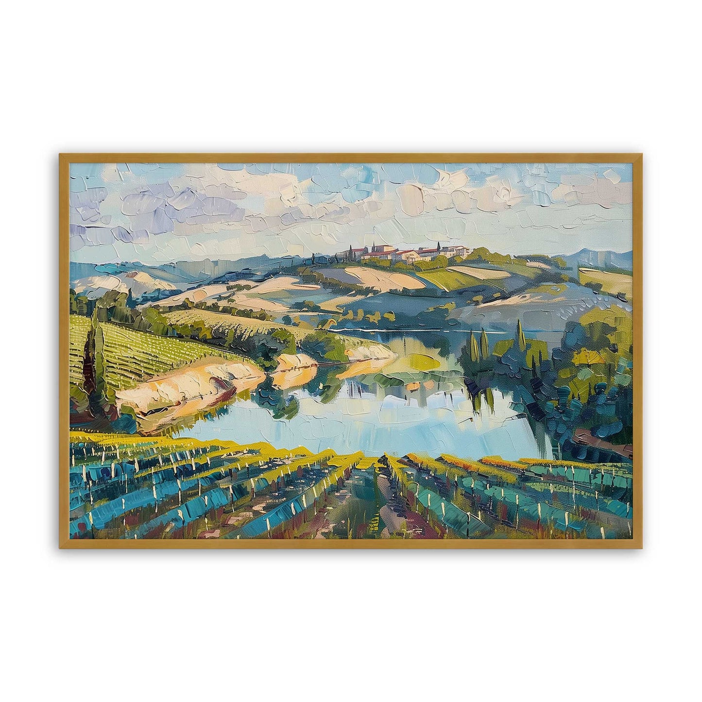 [Color:Polished Gold], Picture of art in a Polished Gold frame