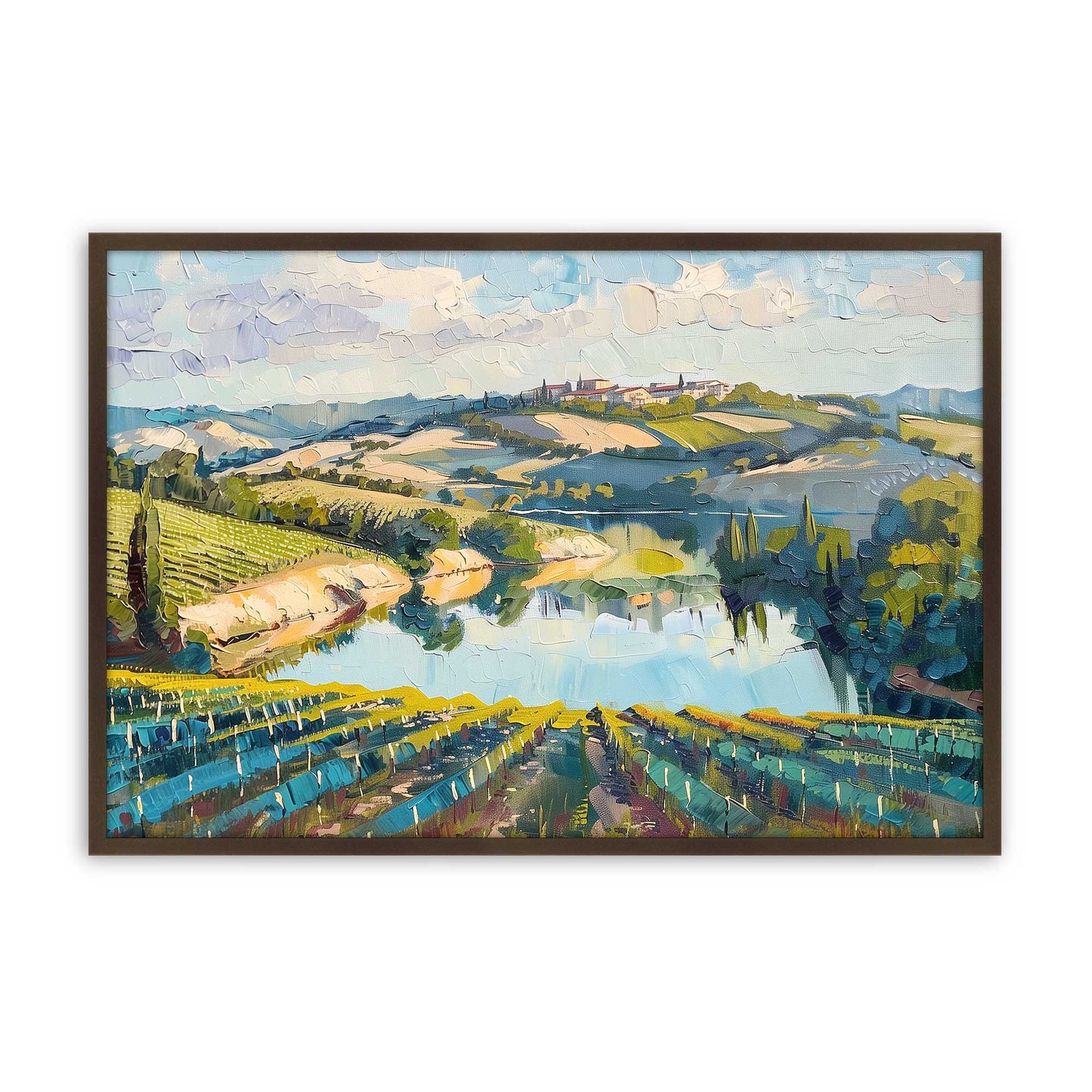[Color:Belvinder Brown], Picture of art in a Belvinder Brown frame