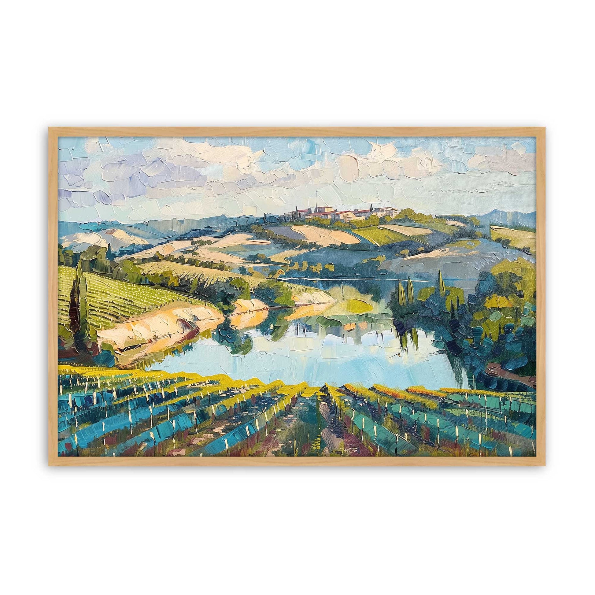 [Color:American Maple], Picture of art in a American Maple frame