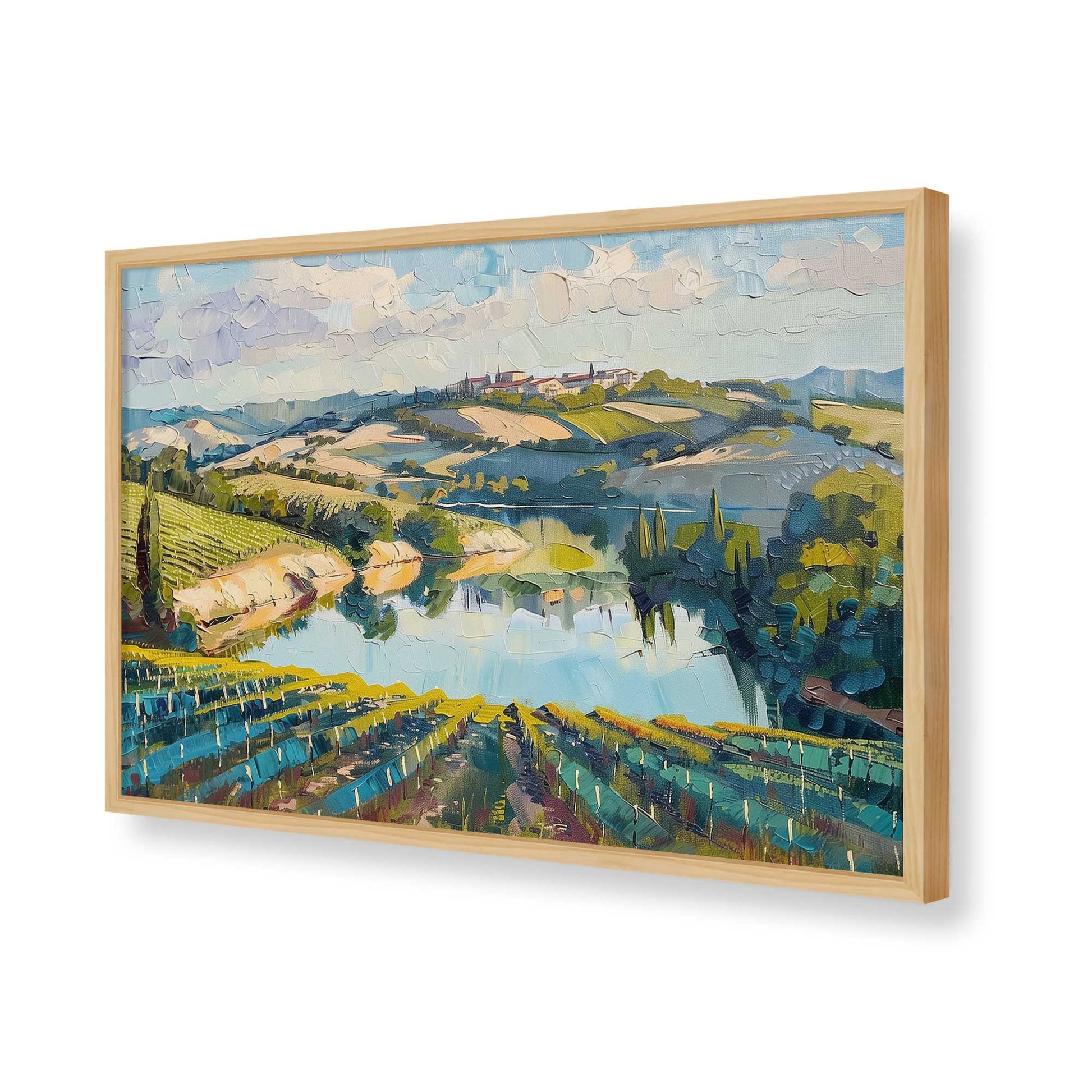 [Color:Polished Chrome], Picture of art in a Polished Chrome frame of the corner
