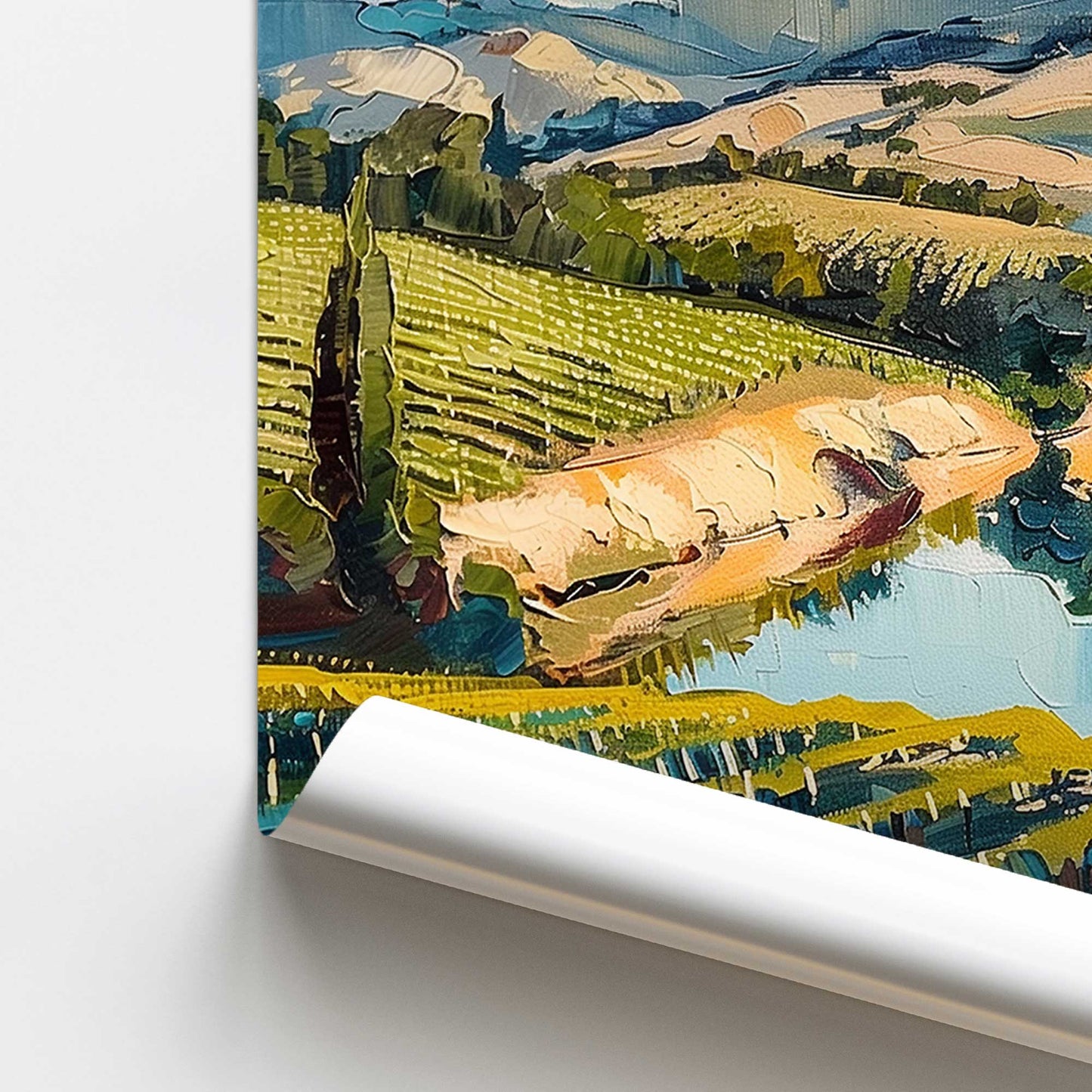 [Color:Rolled Print], Picture of art in a Rolled Print frame of the corner