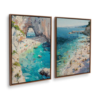 [Color:Walnut], Picture of art in a Walnut frame at an angle