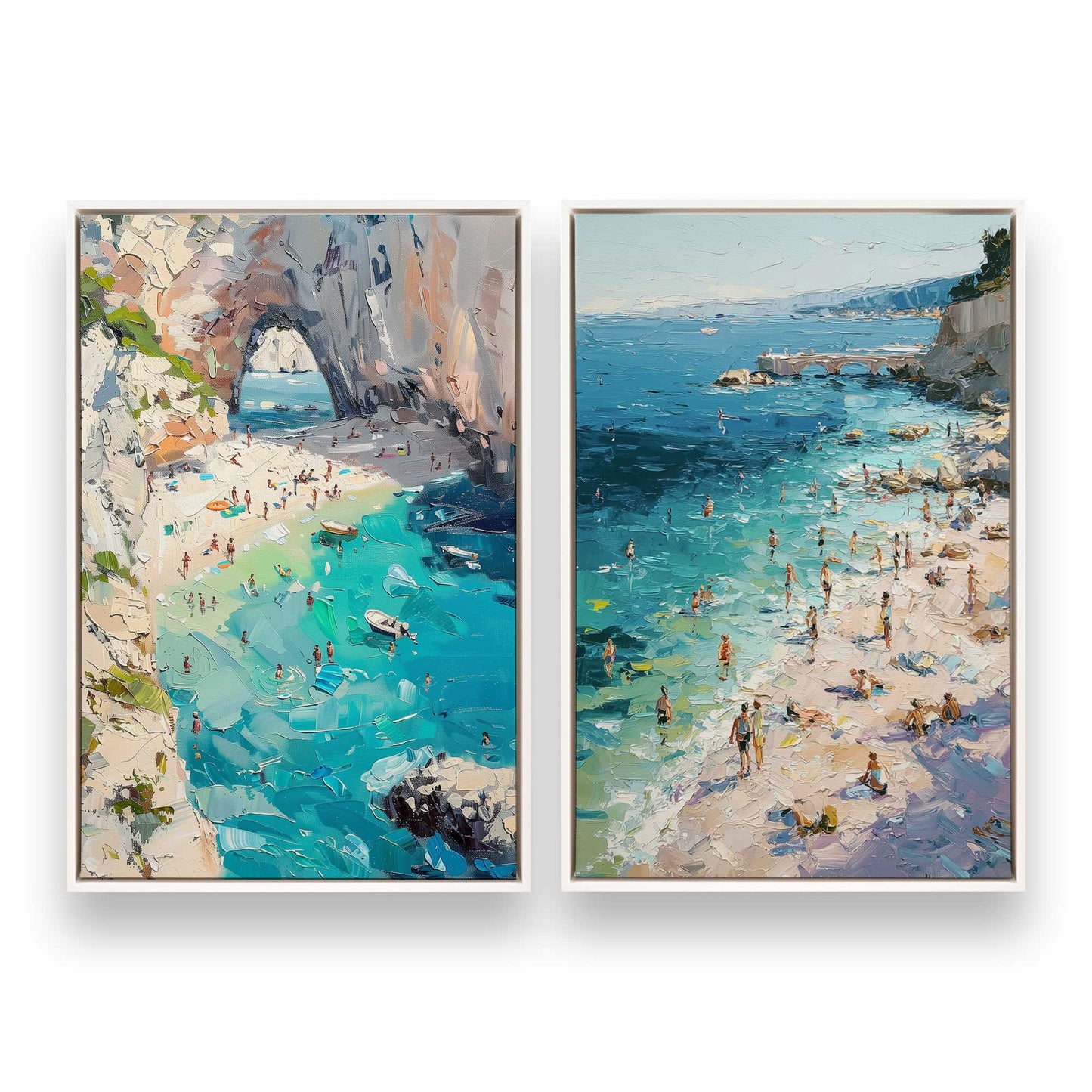 [Color:Opaque White], Picture of art in a White frame