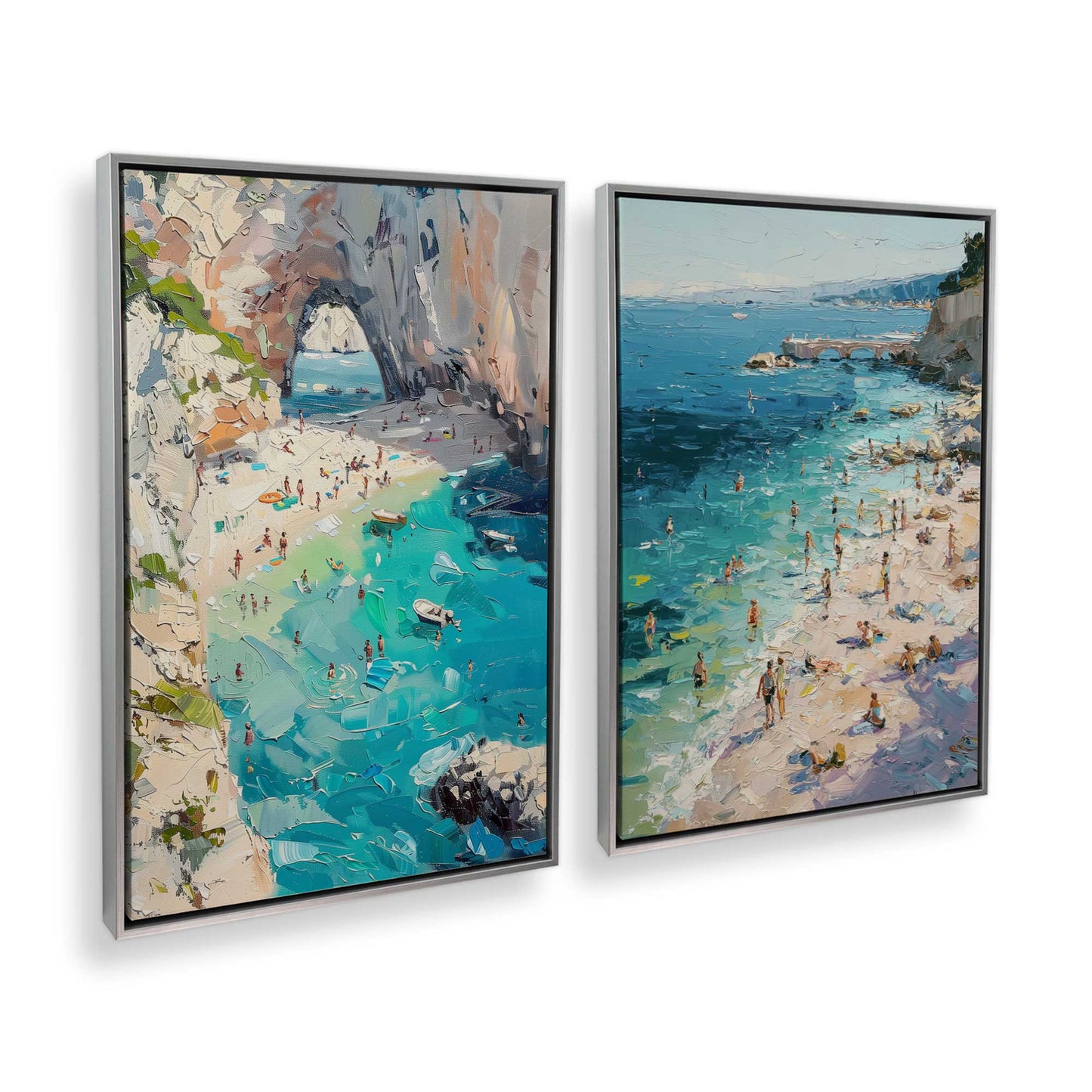 [Color:Polished Chrome], Picture of art in a Polished Chrome frame at an angle