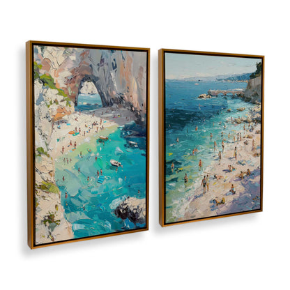 [Color:Polished Gold], Picture of art in a Polished Gold frame at an angle