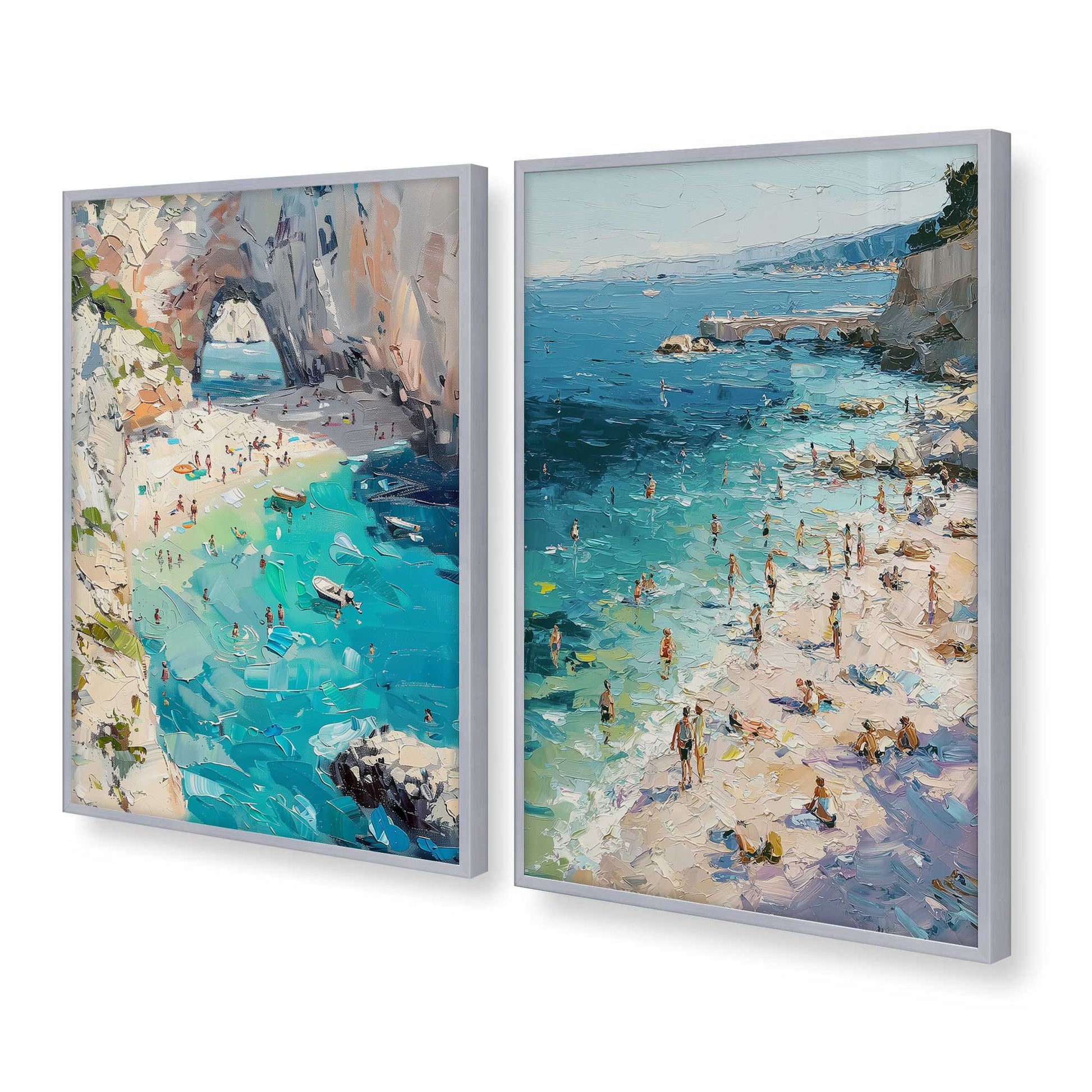 [Color:Polished Chrome], Picture of art in a Polished Chrome frame at an angle